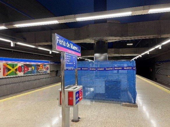 In the Metro de Madrid