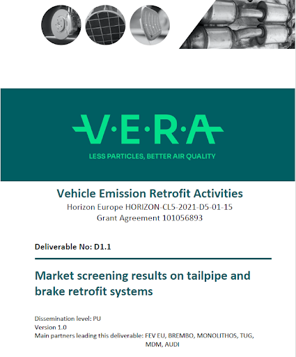 D1.1: Market Screening Results on Tailpipe and Brake Retrofit Systems